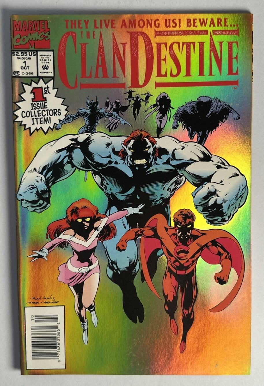ClanDestine #1 VF/NM ( 1st Appearance Adam Destine- Gold Foil-Ms. Marvel TV Show